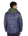 Flying Machine Colour Block Padded Hood Jacket