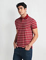 Arrow Sports Horizontal Stripe Cotton Polo Shirt