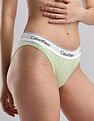 Calvin Klein Underwear Womens Green Solid Panties