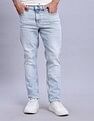 Tommy Hilfiger Light-Wash Slim-Fit Mid Rise Jeans