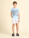 U.S. Polo Assn. Kids Boys Brand Printed Regular Fit T-Shirt