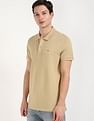 Tommy Hilfiger Solid Slim-Fit Cotton Polo Shirt