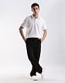 Calvin Klein Jeans Regular-Fit Solid Cotton Polo Shirt