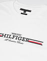 Tommy Hilfiger Brand Print Cotton T-Shirt