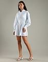 Tommy Hilfiger Cotton Spread Collar Shirt Dress