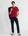 Arrow Sports Solid Cotton T-Shirt