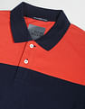 Flying Machine Colour Block Pique Polo Shirt