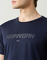 Arrow Newyork Brand Printed Night Is Young T-Shirt