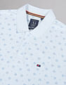 AD by Arvind All Over Print Cotton Polo Shirt