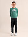 U.S. Polo Assn. Kids Boys Brand Printed Regular Fit Sweatshirt