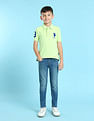 U.S. Polo Assn. Kids Boys Ribbed Collar Pique Polo Shirt
