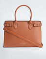 U.S. Polo Assn. Women Brand Stripe Structured Handbag