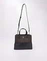 Tommy Hilfiger Logo Brown Pu Handbag