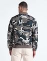 Flying Machine High Neck Camouflage Bomber Jacket