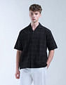 Flying Machine Grid Tattersall Checked Digitopia Oversized Shirt