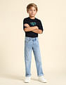 U.S. Polo Assn. Kids Boys Relaxed Fit Blue Jeans