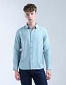 Flying Machine Solid Regular Fit Digitopia Shirt