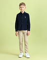 U.S. Polo Assn. Kids Boys Textured Regular Fit Shirt