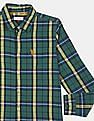 U.S. Polo Assn. Kids Boys Spread Collar Check Shirt