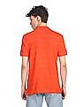 U.S. Polo Assn. Ribbed Collar Structured Stripe Polo Shirts