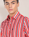 U.S. Polo Assn. Rounded Cuff Cotton Striped Casual Shirt