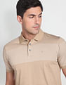 Arrow Horizontal Striped Mercerised Cotton Polo Shirt