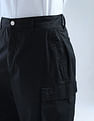 Flying Machine Solid Relaxed Tapered Fit Cargos