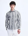 Flying Machine Slim Fit Striped Shirt