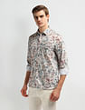 Arrow Sport Floral Print Cotton Shirt