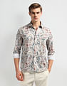 Arrow Sport Floral Print Cotton Shirt