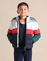 U.S. Polo Assn. Kids Boys Colour Blocked Hooded Jacket