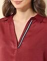 U.S. Polo Assn. Women Satin Solid Shirt