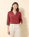 U.S. Polo Assn. Women Satin Solid Shirt