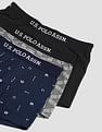 USPA Innerwear Anti Microbial Printed OET14 Trunks - Pack Of 3