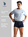 USPA Innerwear Anti Microbial Printed OET14 Trunks - Pack Of 3