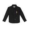 U.S. Polo Assn. Kids Boys Spread Collar Solid Shirt