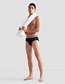 USPA Innerwear Striped Waistband EB002 Briefs - Pack Of 2