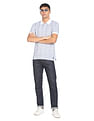 Flying Machine All Over Geometric Print Cotton Polo Shirt