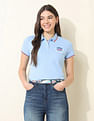 U.S. Polo Assn. Women Regular Fit Tipped Polo Shirt