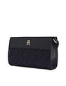 Tommy Hilfiger Logo Blue Pu Sling Bag