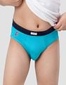 USPA Innerwear Boys Mid Rise Solid Cotton Spandex IKBA Briefs - Pack Of 3