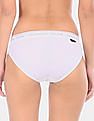 Calvin Klein Underwear Women Off White Solid Cotton Modal Stretch Bikini Briefs