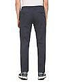 Tommy Hilfiger Men Navy Mid Rise Solid Casual Trousers