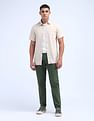 Flying Machine Relaxed Tapered Fit Mid Rise Trousers
