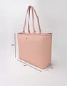 Tommy Hilfiger Logo Beige Pvc Tote Bag
