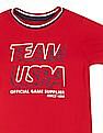 U.S. Polo Assn. Kids Boys Crew Neck Graphic Print T-Shirt