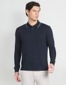 Arrow Long Sleeve Patterned Knit Polo Shirt