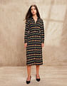 U.S. Polo Assn. Women Geometric Printed Midi Shirt Dress