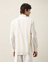 Arrow Sport Vertical Striped Slim Fit Air Soft Shirt
