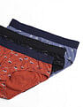 U.S. Polo Assn. Low Rise Printed OEB16 Briefs - Pack Of 3